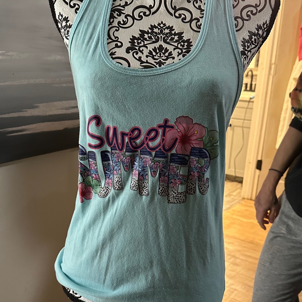 Sweet Summer Women's Tank Top - Blue